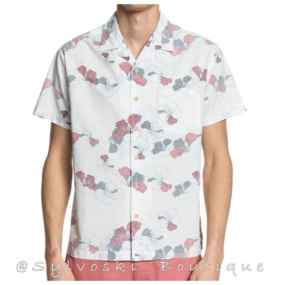 🌴 Quiksilver Men's Lei Around Woven NWT - Picture 1 of 7